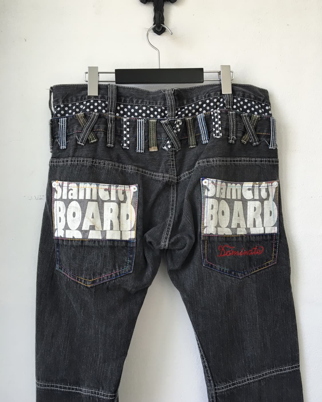 Printing layered denim pants 상품이미지4