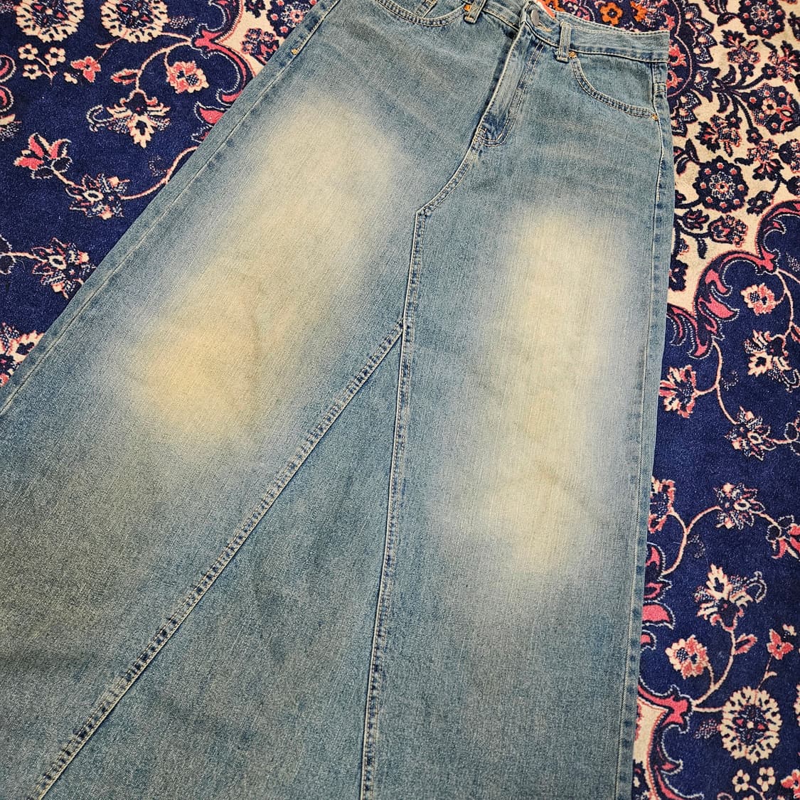 CHASER 90's Vintage 데님 롱 스커트 상품이미지5