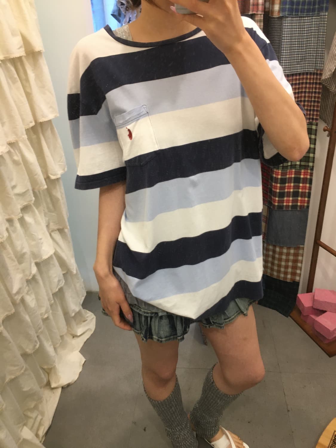 폴로 소라 단가라 티 상품이미지3