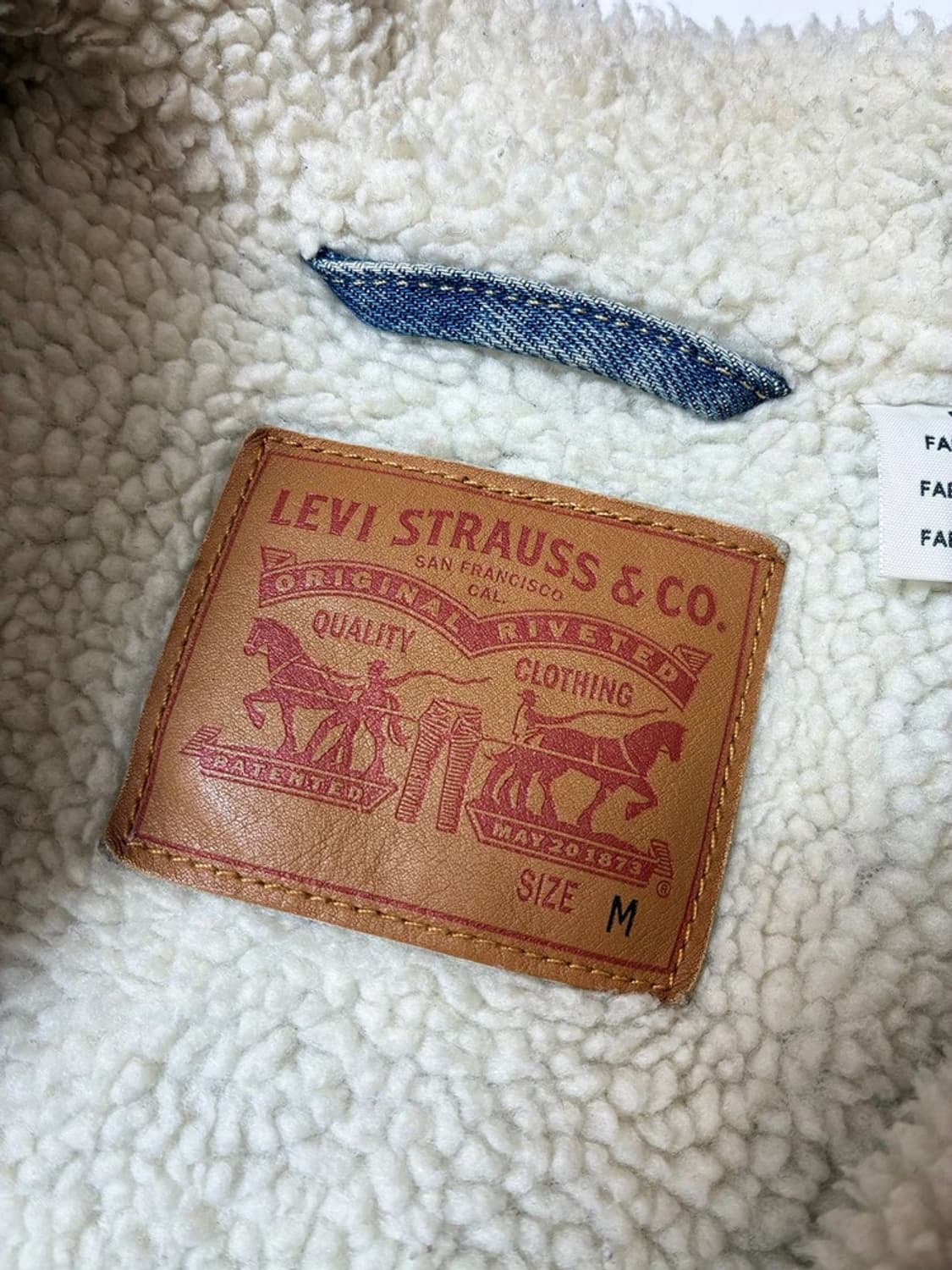 리바이스 00's 양털 데님 트러커 자켓 PN8152 상품이미지8