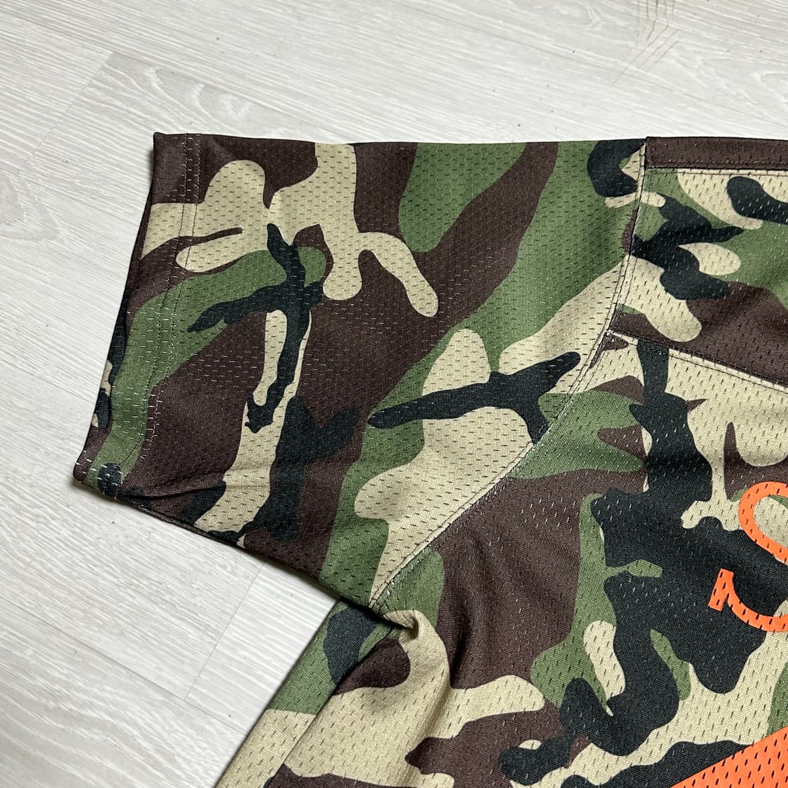 Stussy 4x4 Mesh Football Jersey Camo - L 상품이미지3