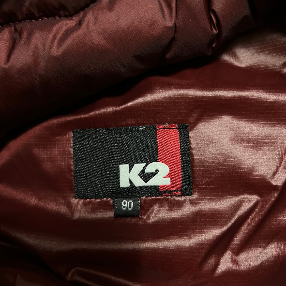 K2 테크니컬 아웃도어 여성 덕다운 후드 패딩 [블랙/버건디] S/90 상품이미지6