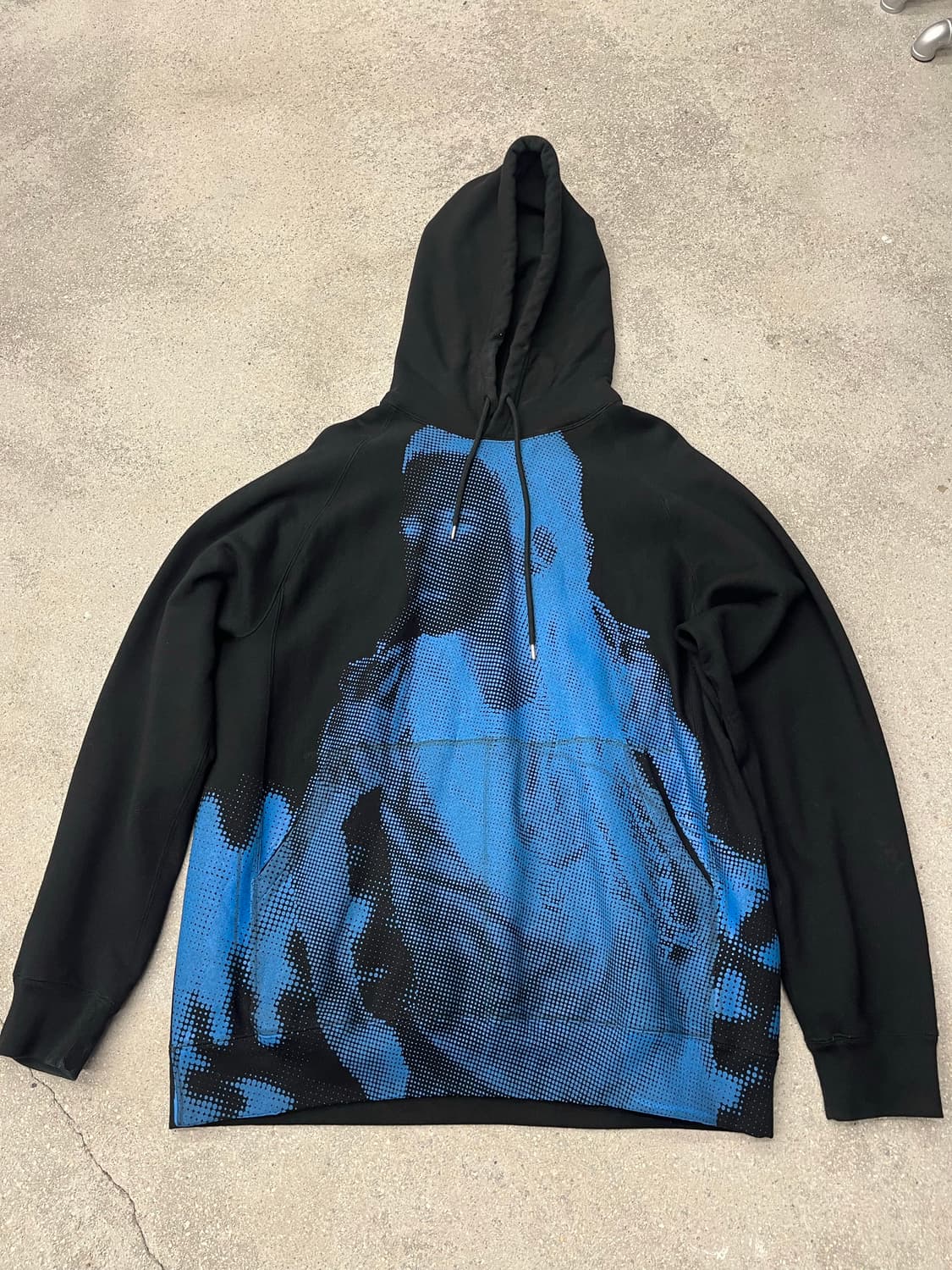 Soloist 솔로이스트 블루 프린팅 후드티 상품이미지1