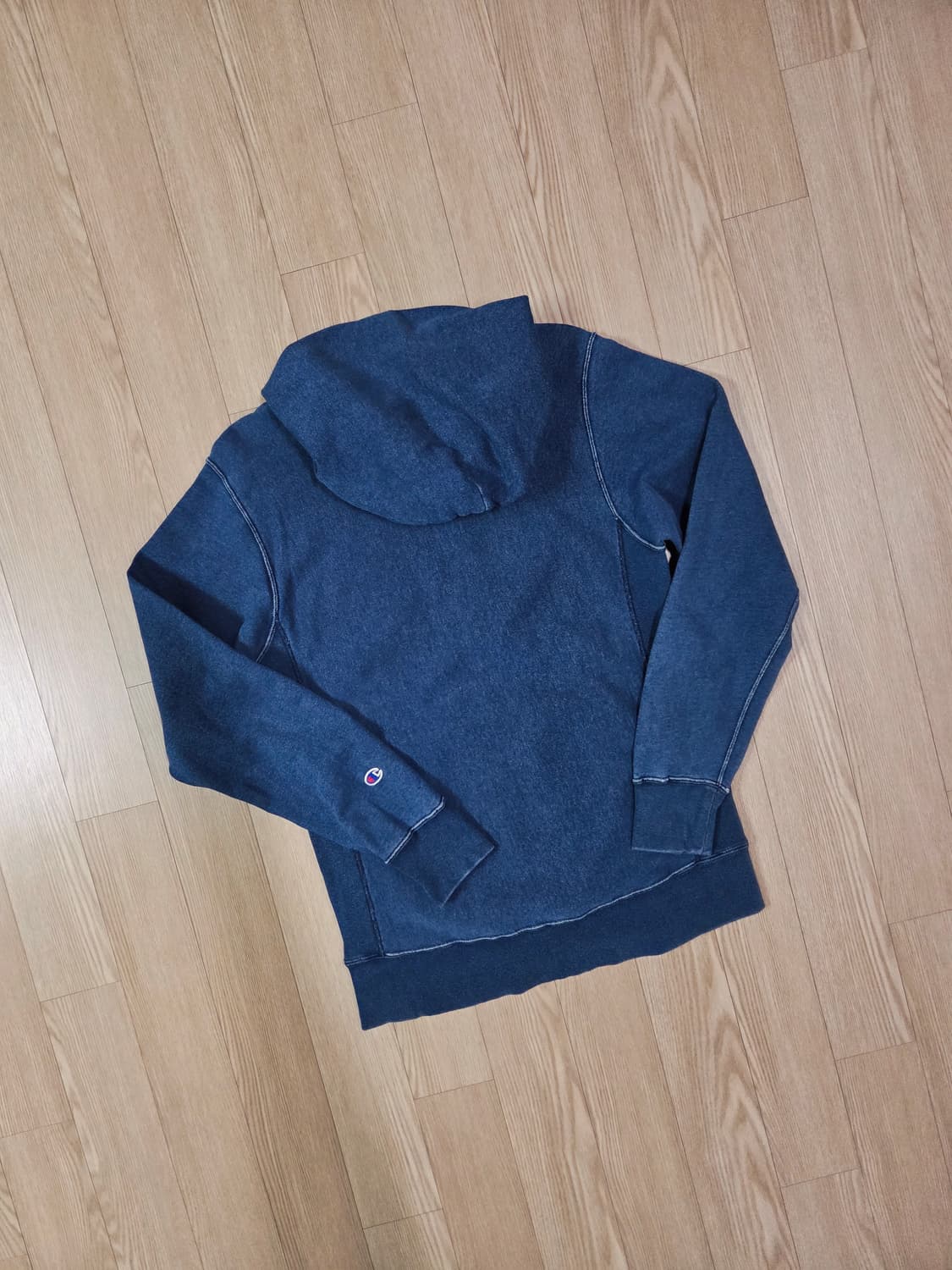 챔피온 리버스 위브 인디고 후드 티셔츠 상품이미지7