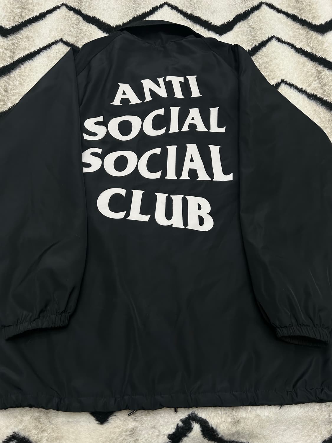 [XL]안티쇼셜소셜클럽 코치자켓/기모/블랙 상품이미지2