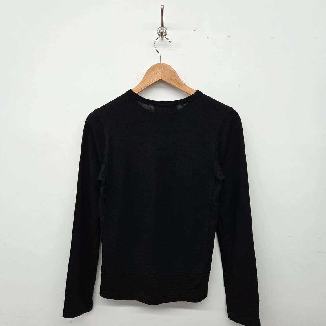 H&M 꼼데가르송 콜라보 블랙 긴팔 티셔츠 여s 상품이미지6