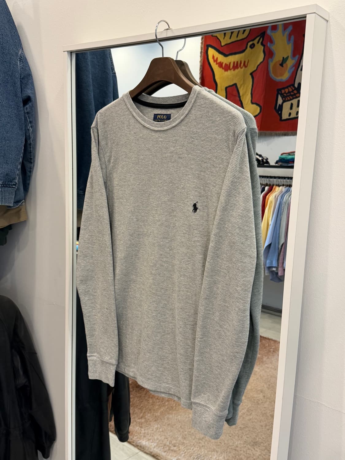 Polo ralph lauren 폴로 랄프로렌 써멀 와플 롱슬리브 상품이미지1