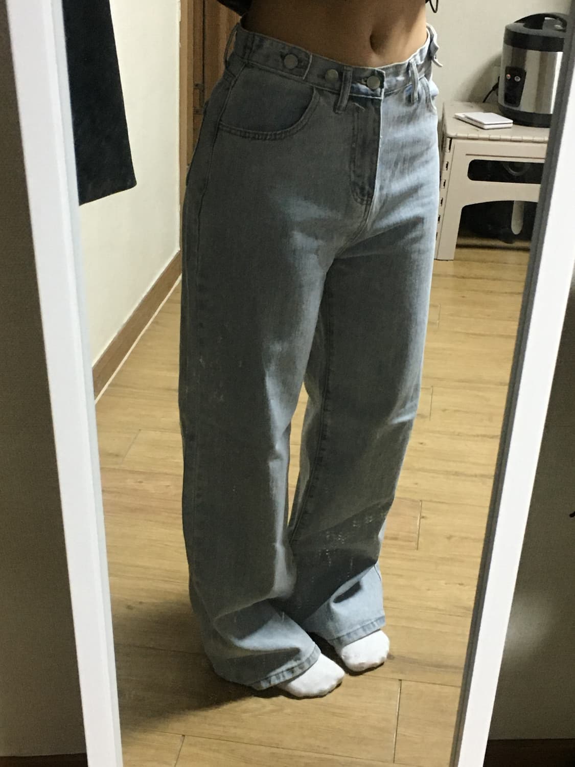 와이드 연청 롱팬츠 상품이미지2