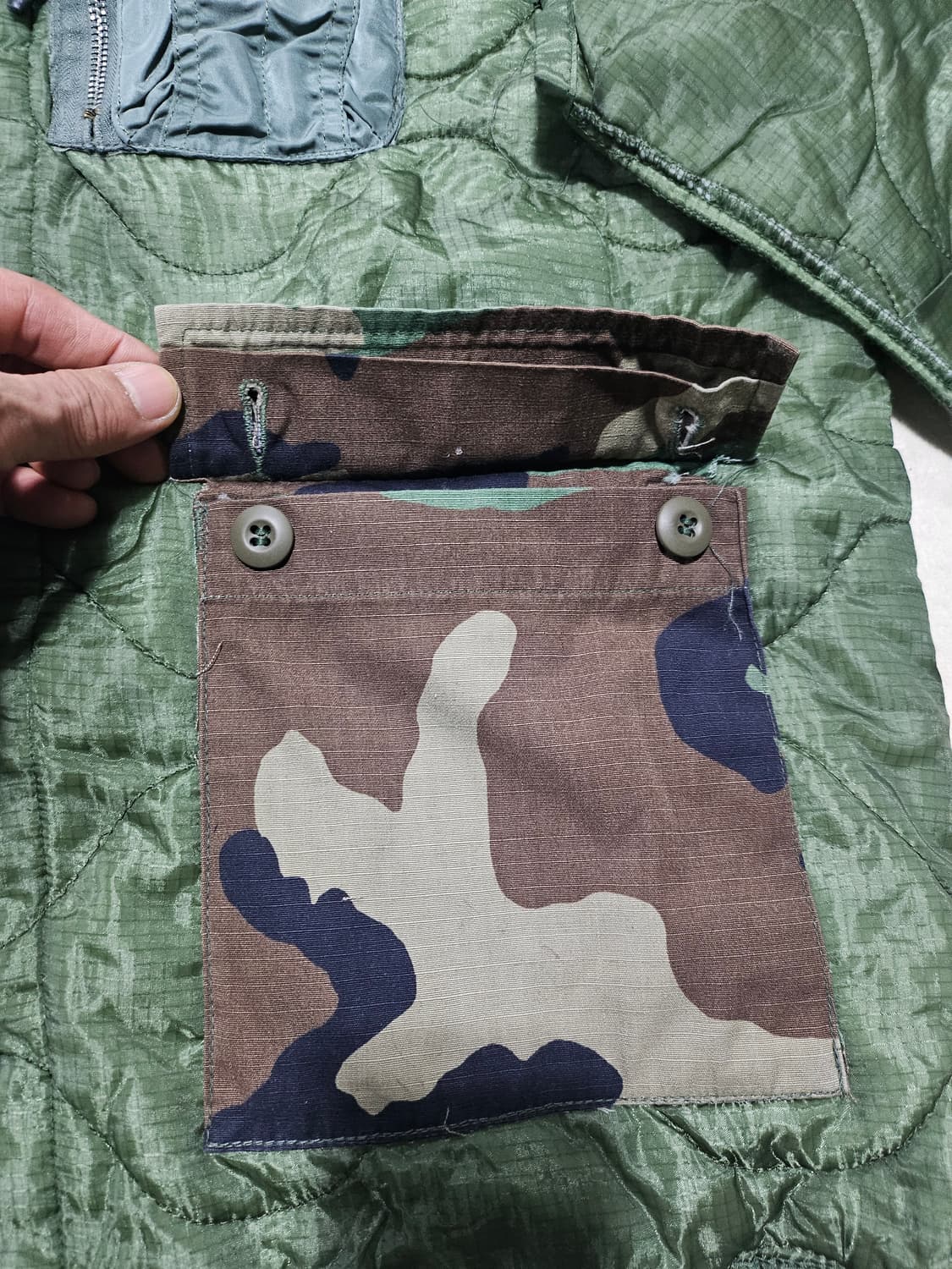 미군오리지날 m65 내피 커스텀 XL 상품이미지3