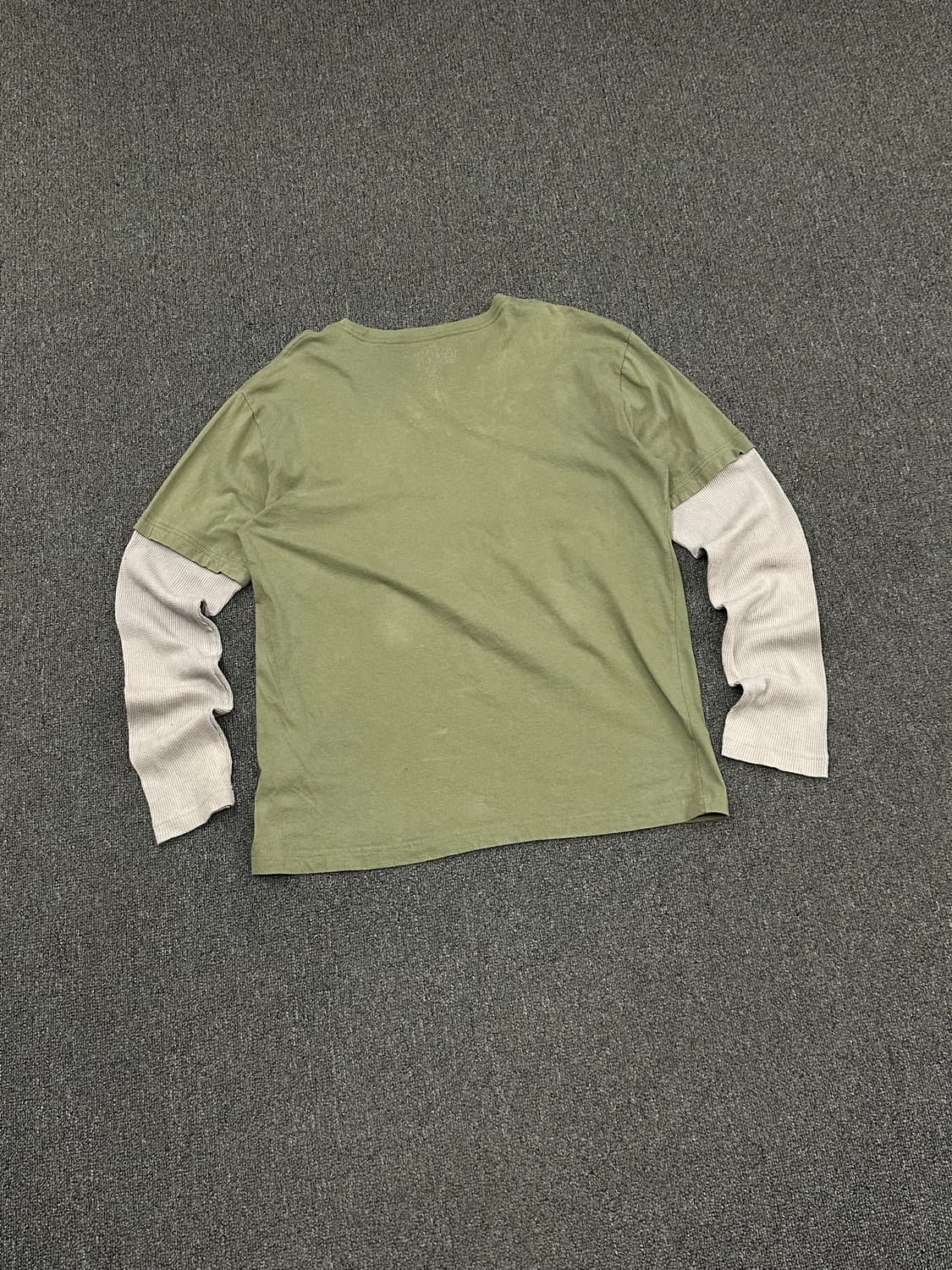 L)MMA Elite 빈티지 스컬프린팅 와플 레이어드 롱슬리브 상품이미지6