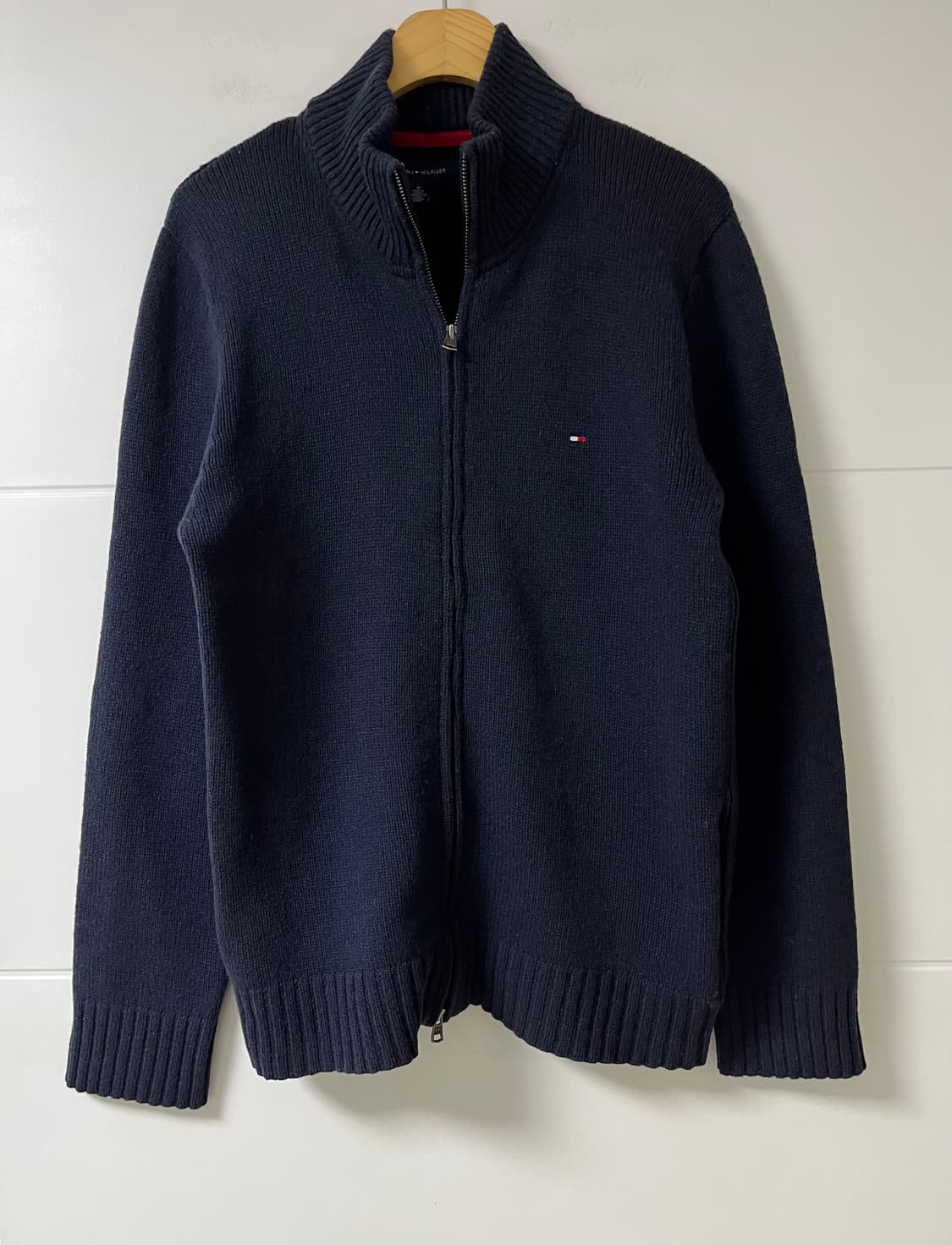 타미 니트 집업 모100% 상품이미지1