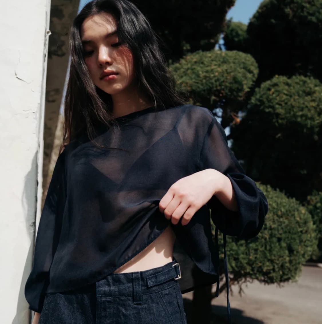 MONOHA crop blouse 상품이미지1