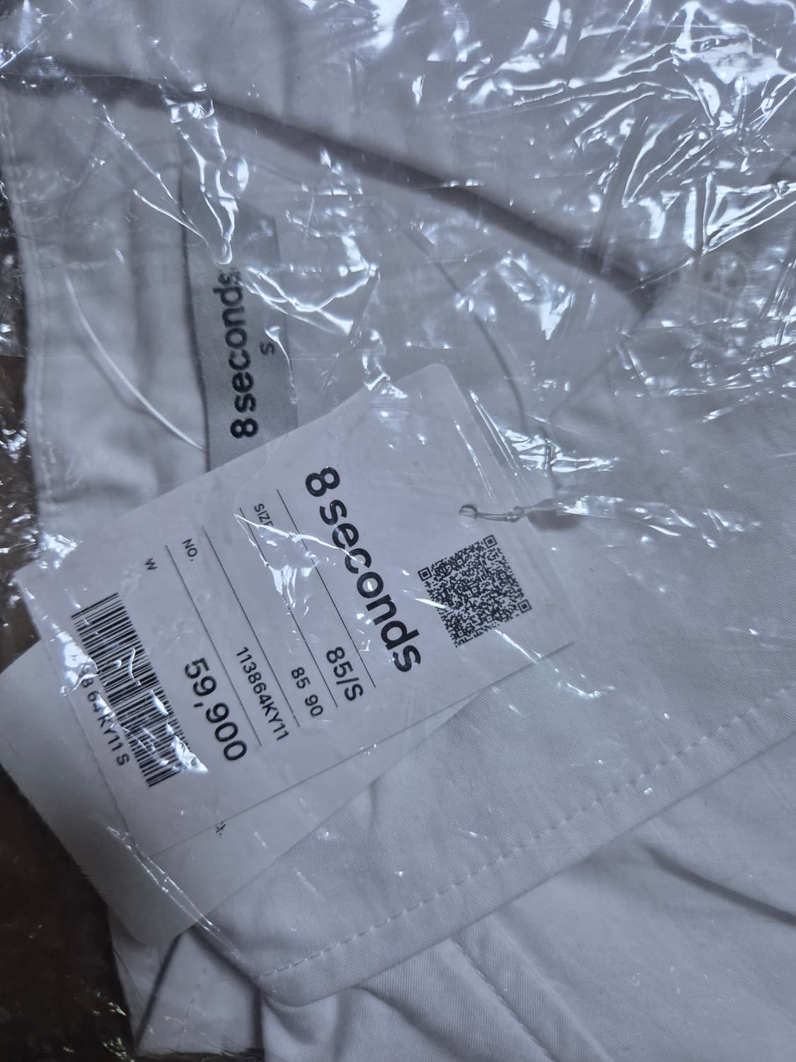 (새상품) 에잇세컨즈 핀턱 크롭셔츠 상품이미지5