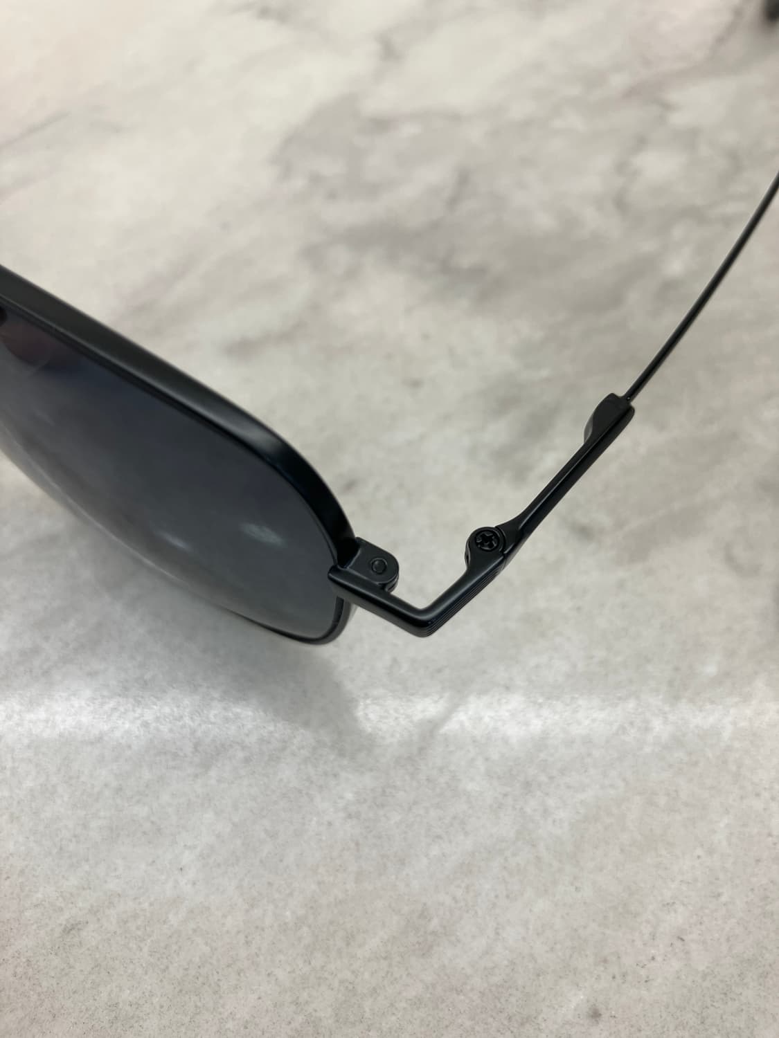 JW EYEWEAR 블랙 와이드 웰링턴 메탈테 선글라스 상품이미지2