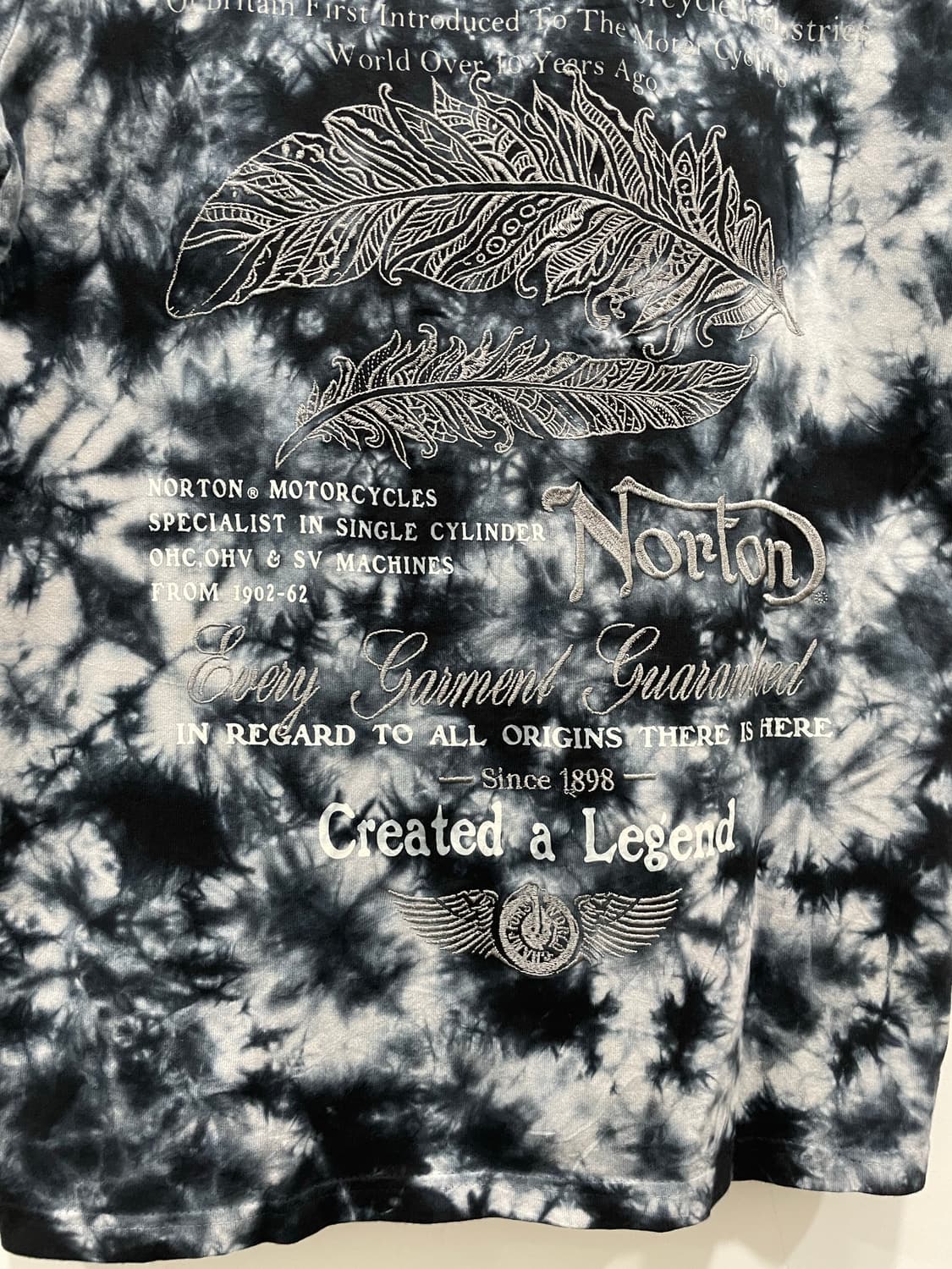 Norton 노튼 타이다이 빅 자수로고 반팔티셔츠 상품이미지10