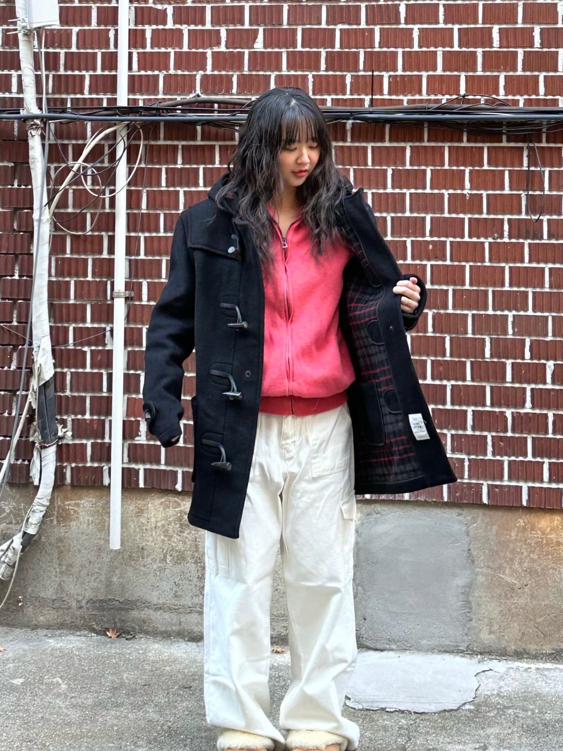 글로버올 떡코 폴로 니트집업 시스루 스커트 카고팬츠 세트 상품이미지10