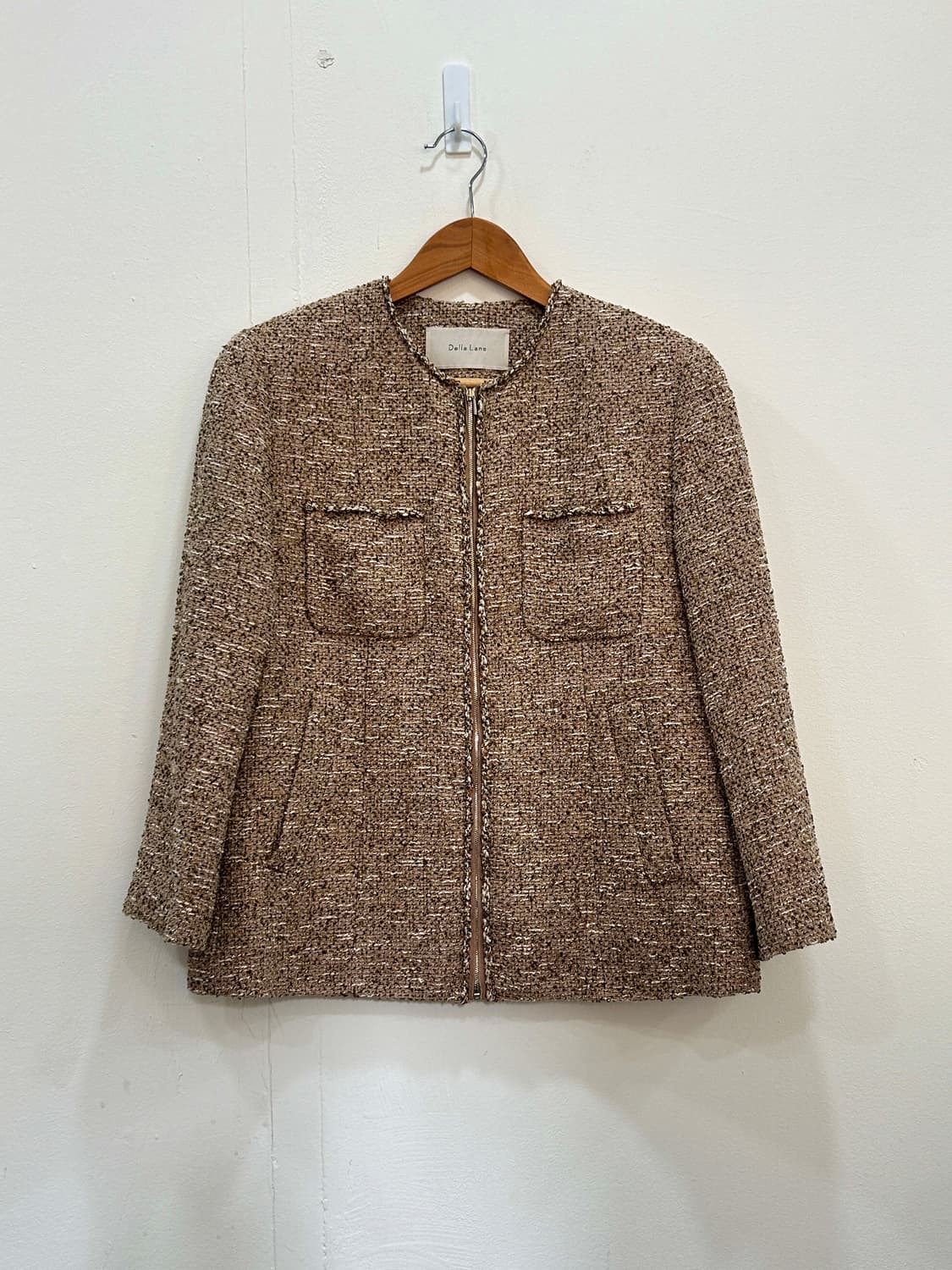 델라라나 Della Lana 캐시미어 트위드 자켓 S 상품이미지10