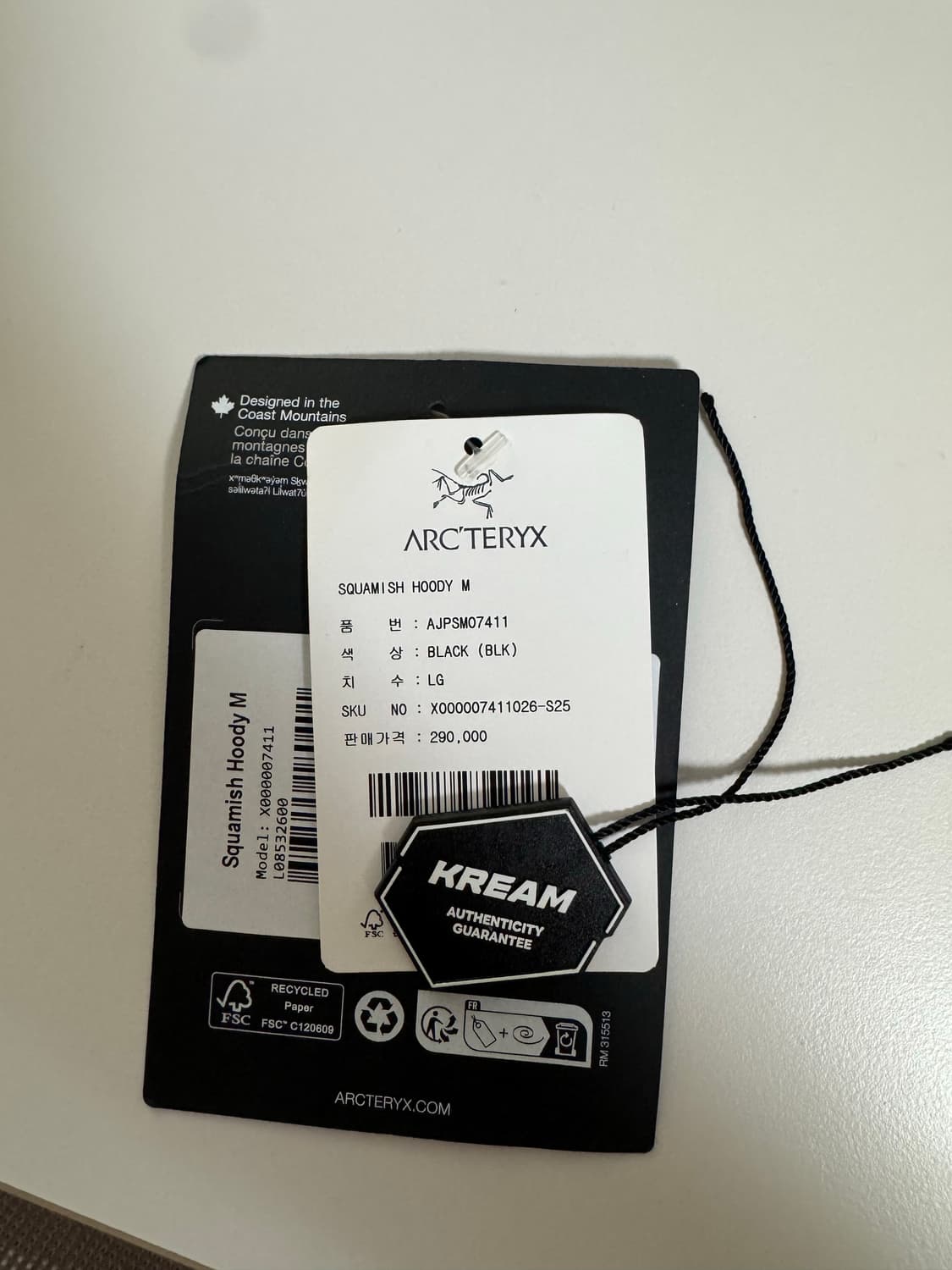 아크테릭스 스쿼미시 블랙 L 상품이미지3