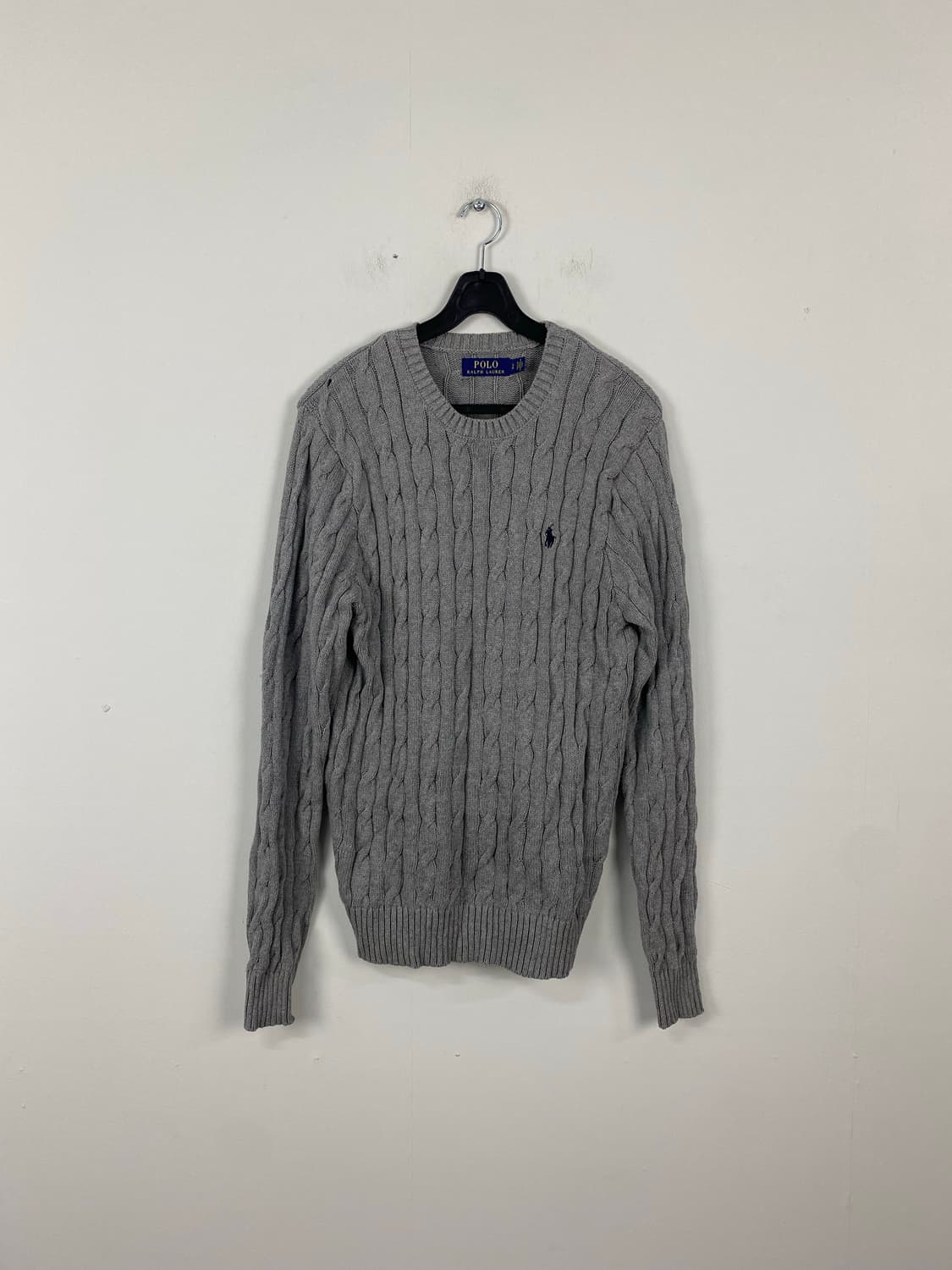 폴로 랄프로렌 그레이 꽈배기 니트 S <614> 상품이미지1