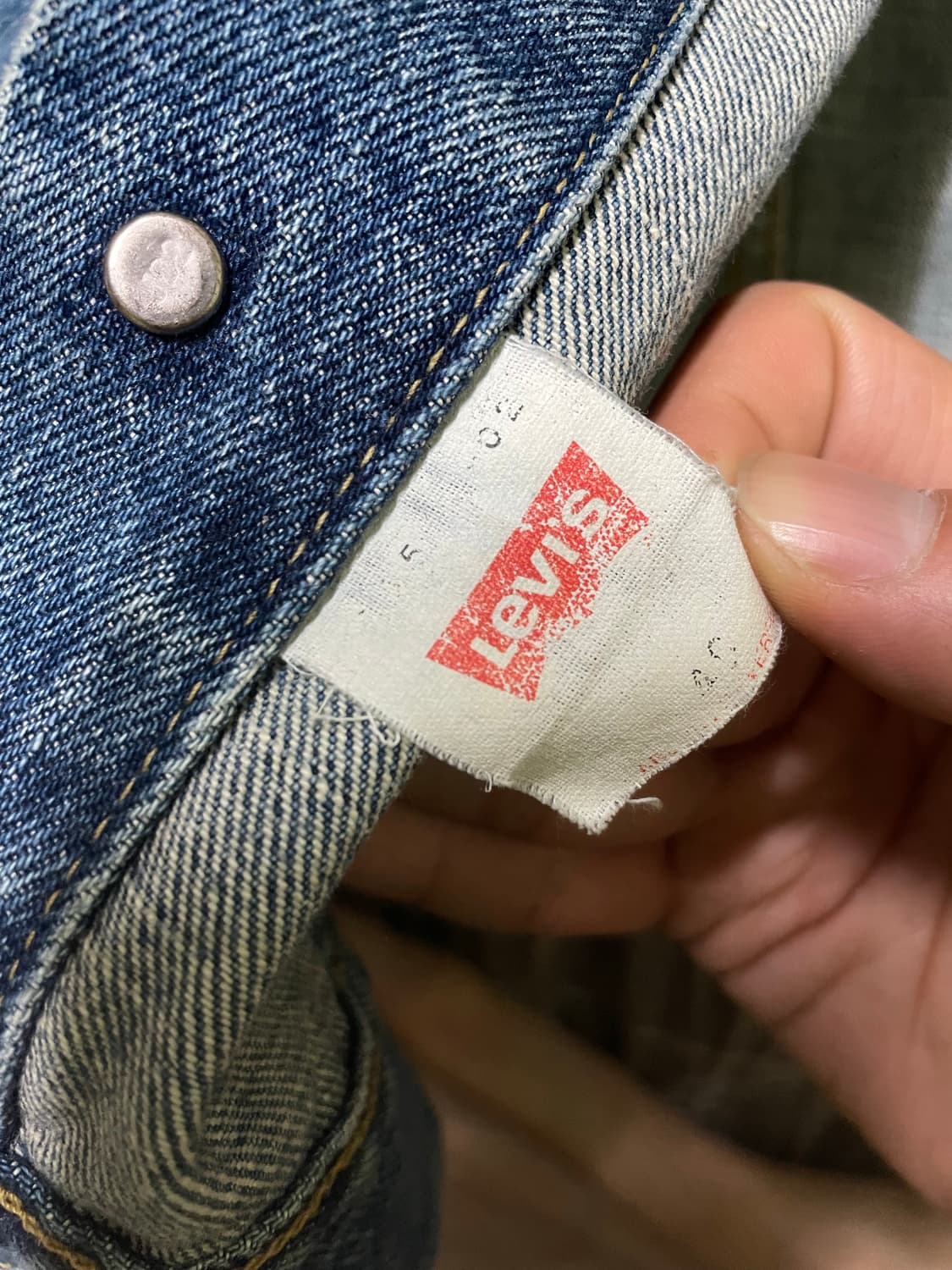 90s Jpn Lvc 557xx 복각 3세대 데님 트러커 자켓 상품이미지4