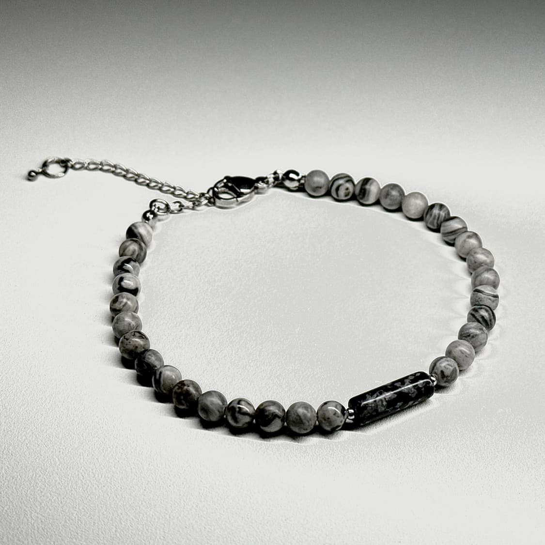 (핸드메이드) 천연석 재스퍼 맵스톤 원석팔찌 상품이미지2