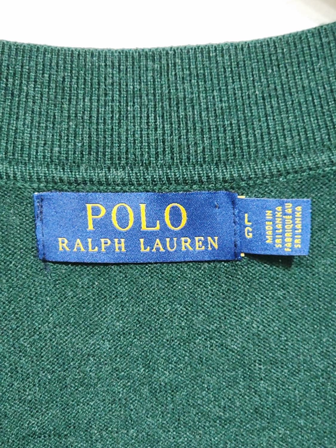 (L) 랄프로렌 폴로 가디건 녹색 포켓 브이넥 캐주얼  상품이미지3