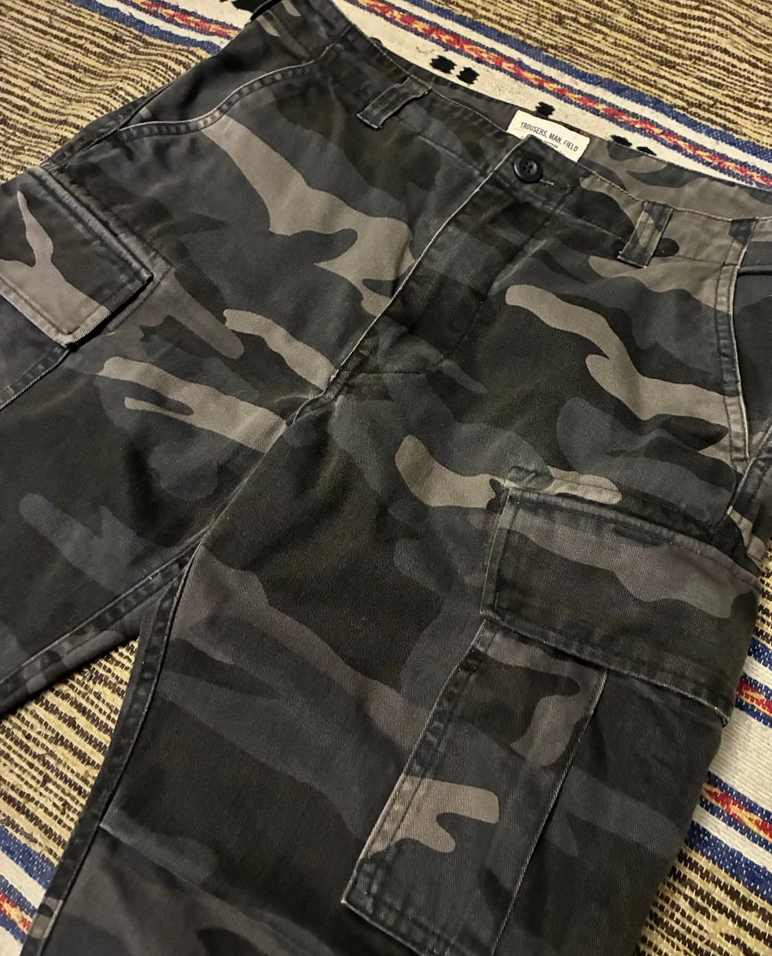 (30~32)AVIREX 아비렉스 그레이카모 워싱 치노 카고팬츠 상품이미지2