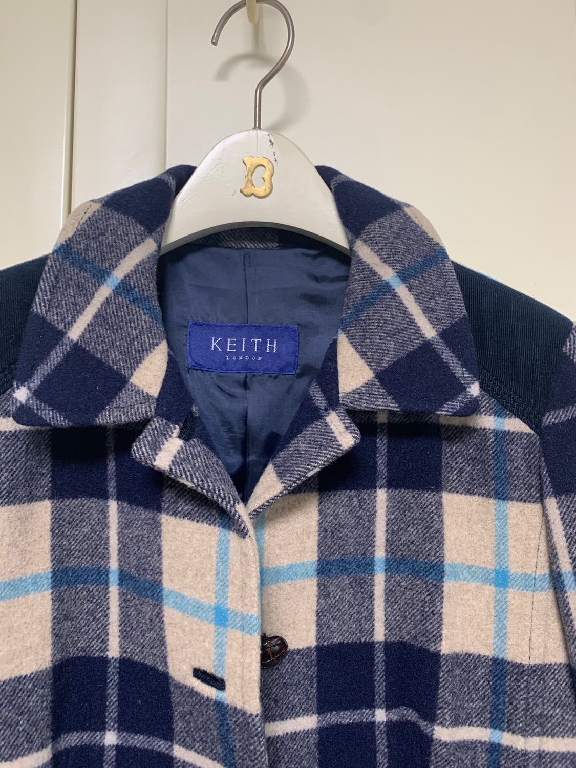 키이스 모직 체크자켓 상품이미지3