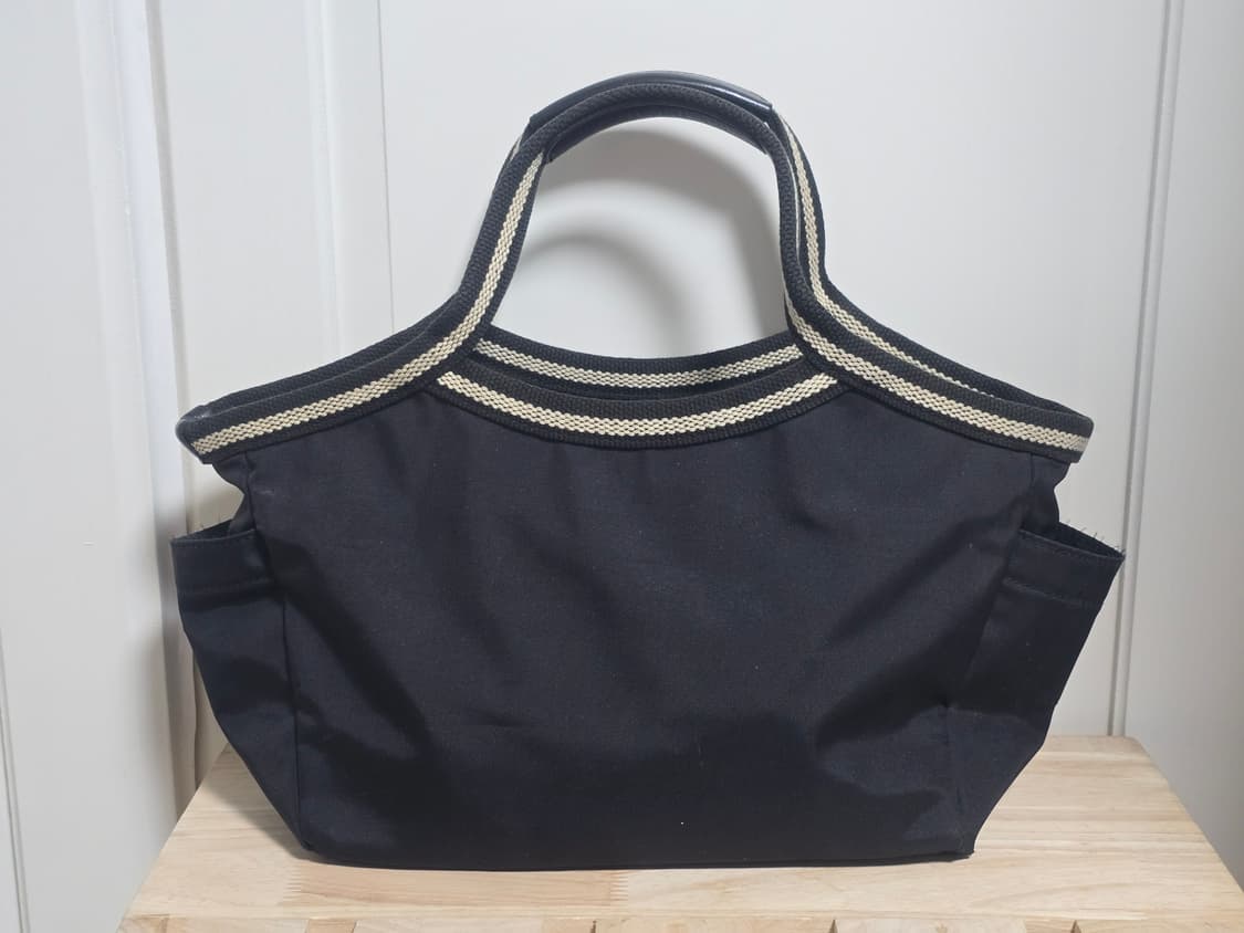 Agnes B 아네스베 블랙 나일론 토트백 상품이미지5