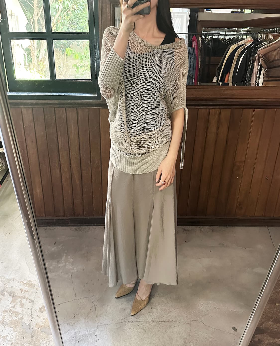 JPV linen long knit top 상품이미지3