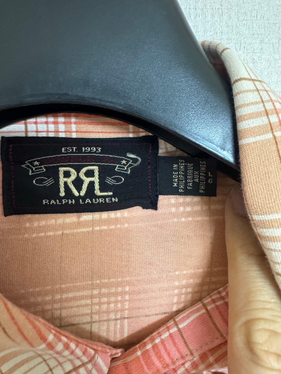 L RRL 더블알엘 웨스턴 체크 셔츠 상품이미지2