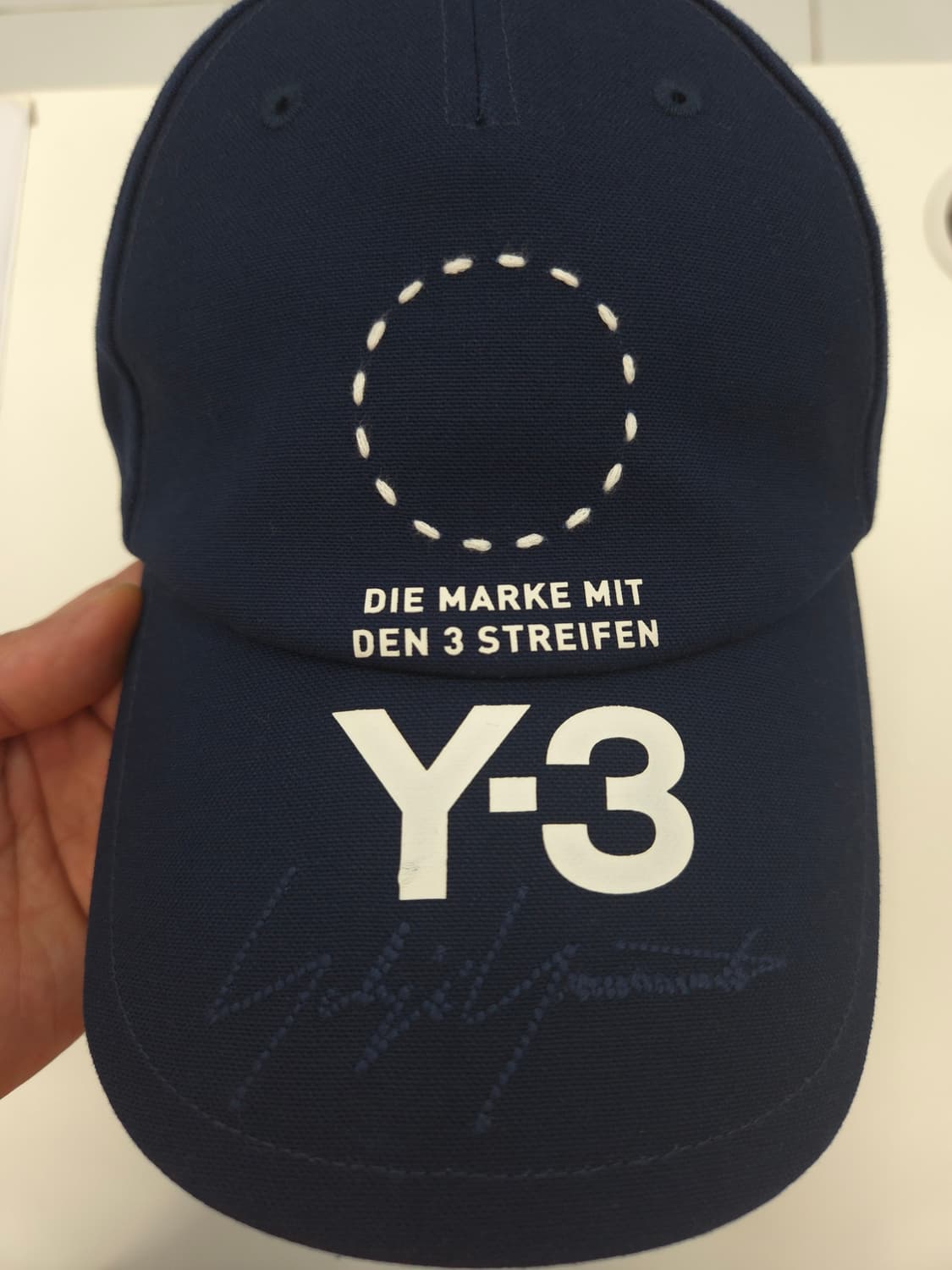 Y-3 요지야마모토 X 아디다스 네이비 볼캡 모자 상품이미지1