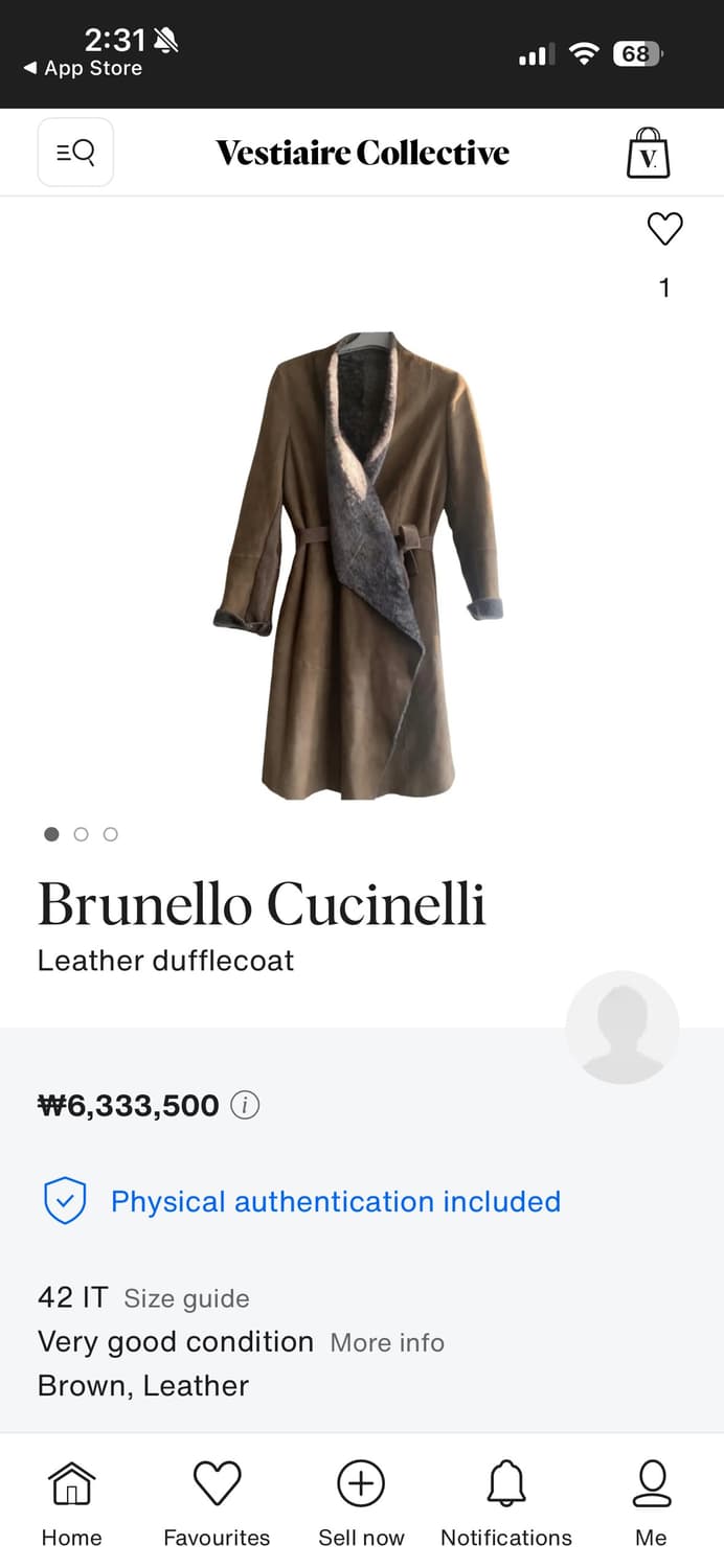 브루넬로 쿠치넬리 여성 스웨이드 시어링 무통 코트 48 상품이미지10