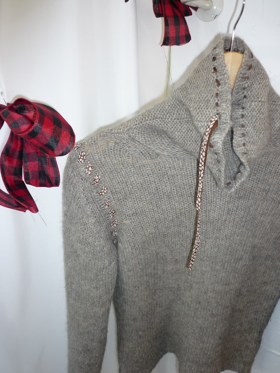 Cozy ribbon tie knit 상품이미지6