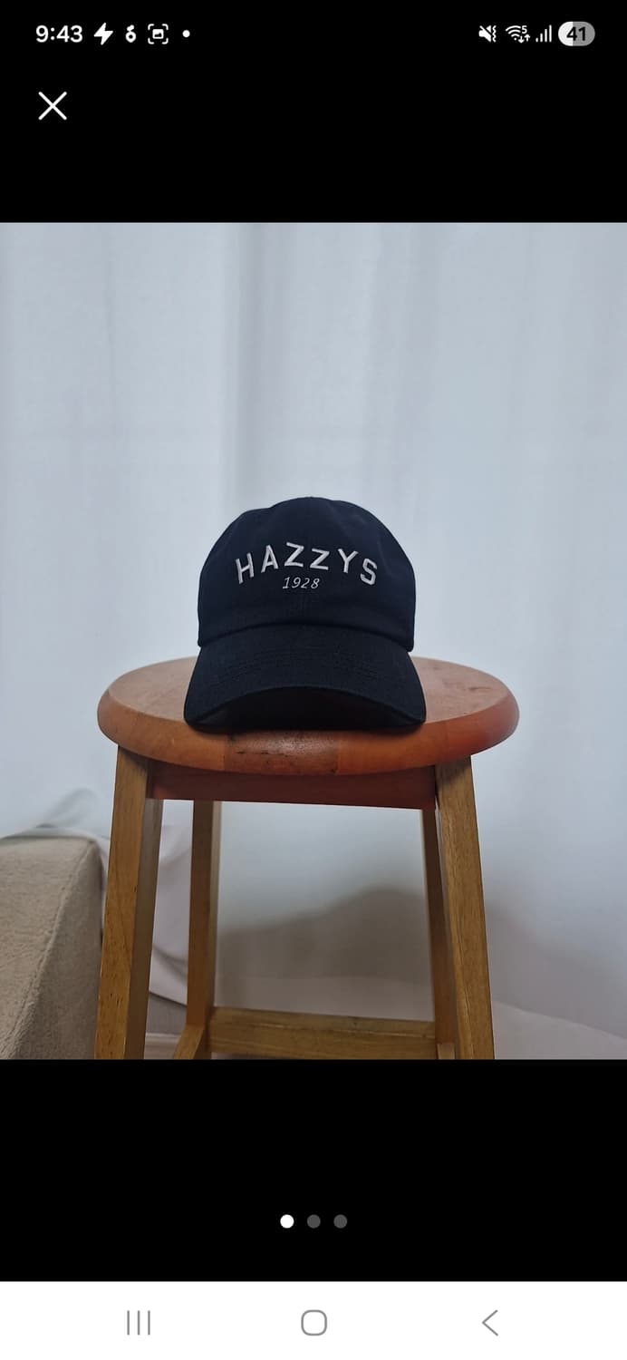 (마지막특가) 헤지스 블랙  볼캡 상품이미지1