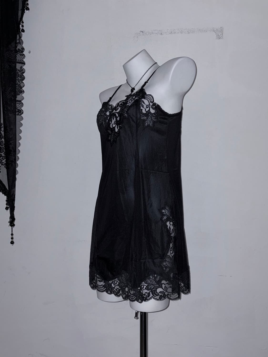 블랙페어리 다크페어리 레이스 슬립원피스 고스 고딕 상품이미지2