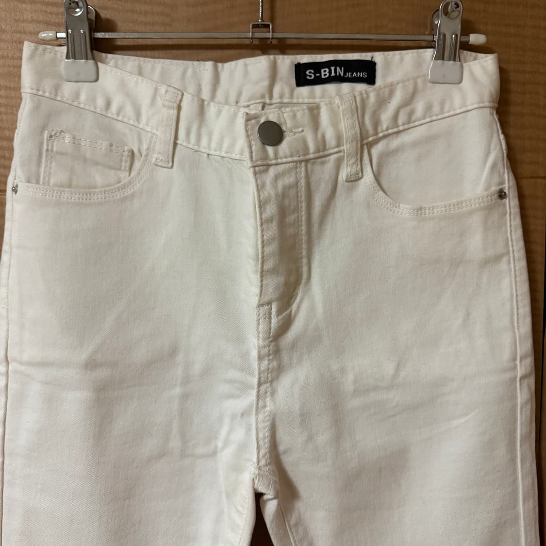 새상품 s 밑단컷팅 일자 팬츠 상품이미지2