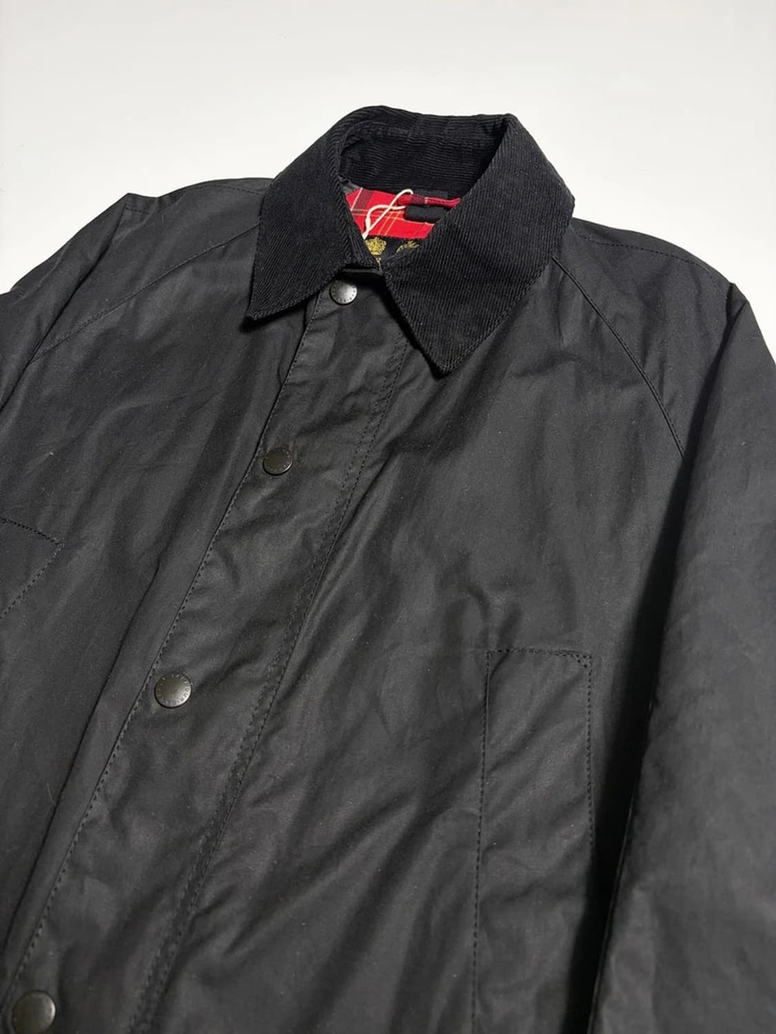 바버 Barbour 타탄 체크 안감 애쉬비 왁스 자켓 R1886 상품이미지3