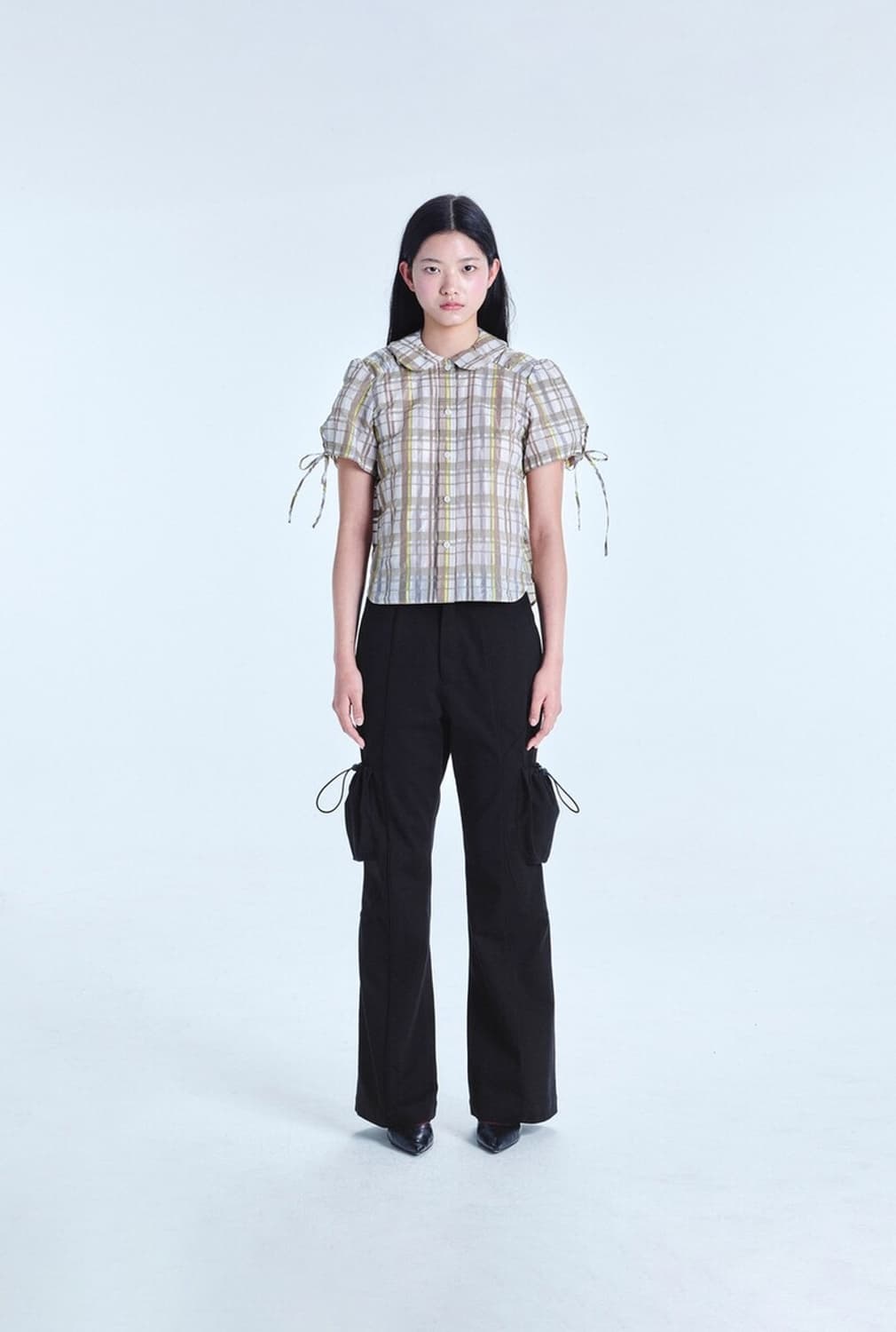 COSMOSS puff peter pan collar shirt 상품이미지3