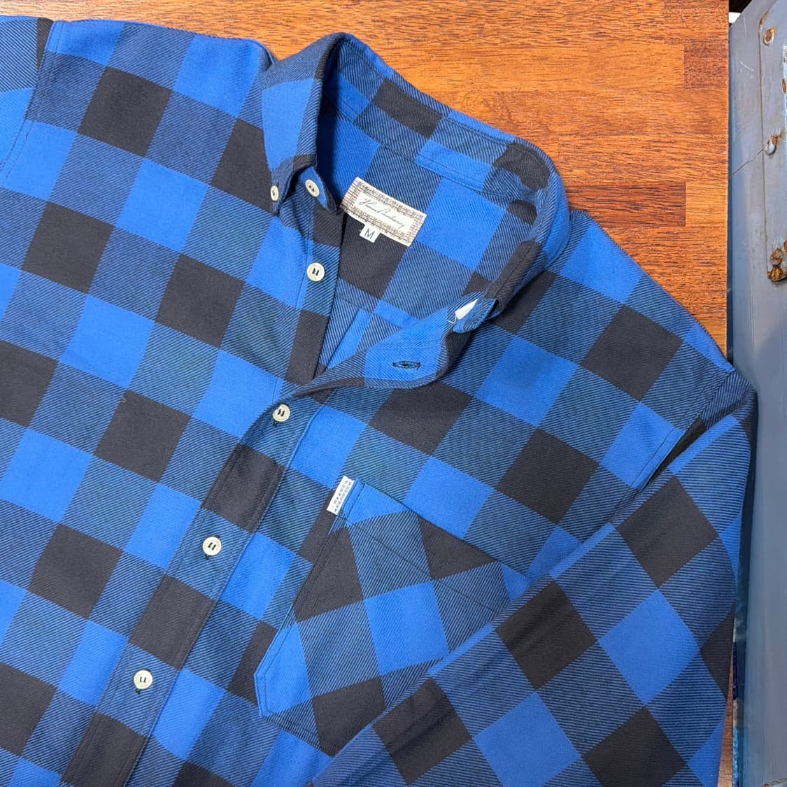 버버리 오리지널 영국제 빈티지 체크셔츠 상품이미지3