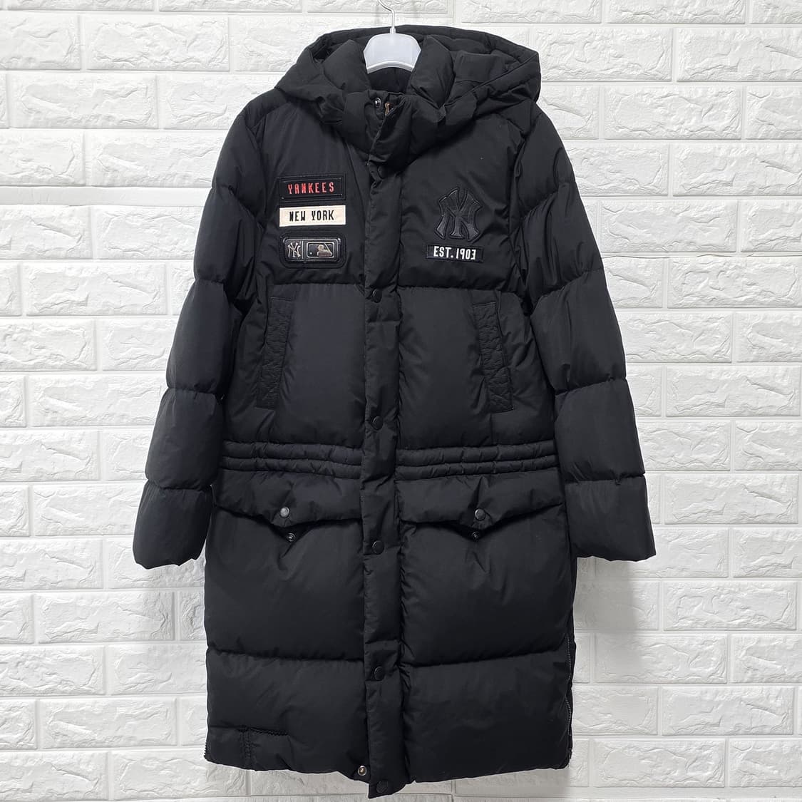 택포// 13Y MLB 뉴욕양키스 롱패딩 155 상품이미지1