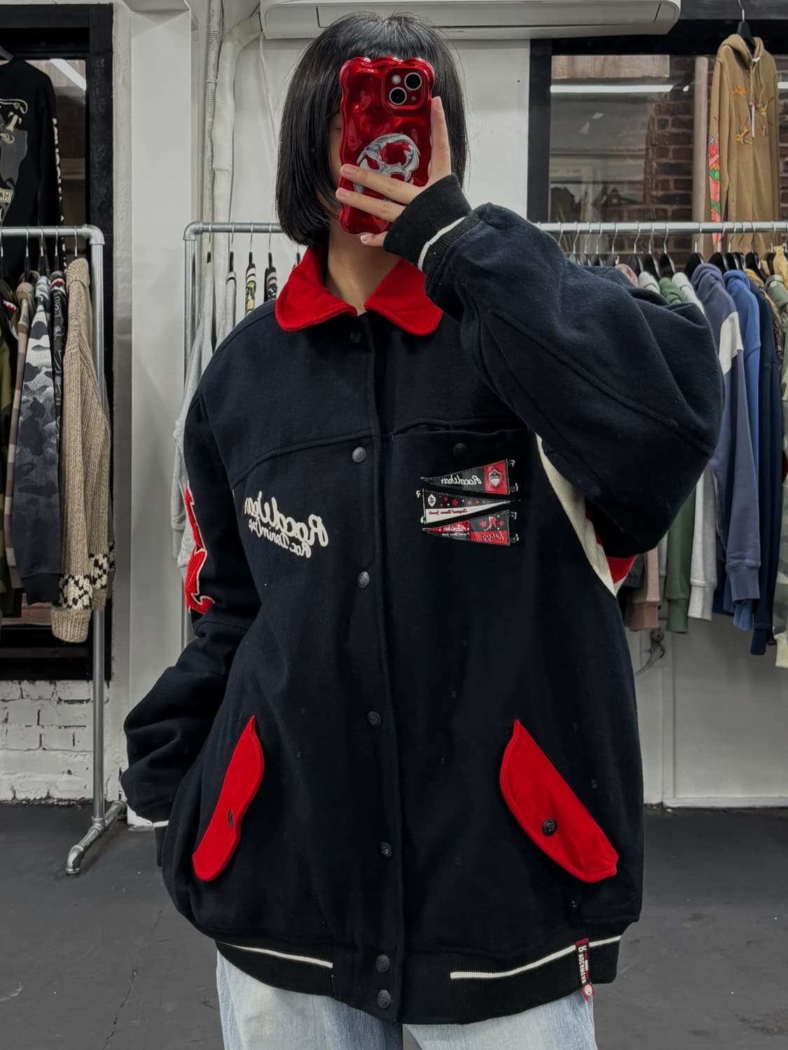 로카웨어 올드스쿨 바시티 자켓 상품이미지3