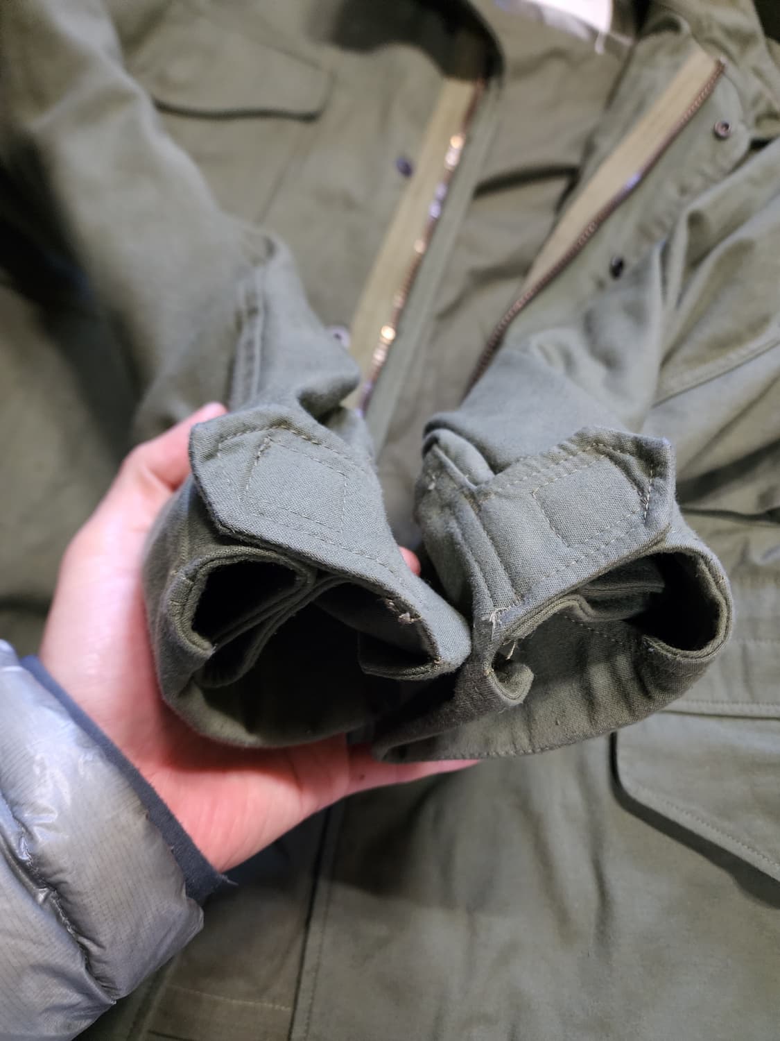 더블탭스 야상 M65 필드 자켓 카키  2사이즈  상품이미지7