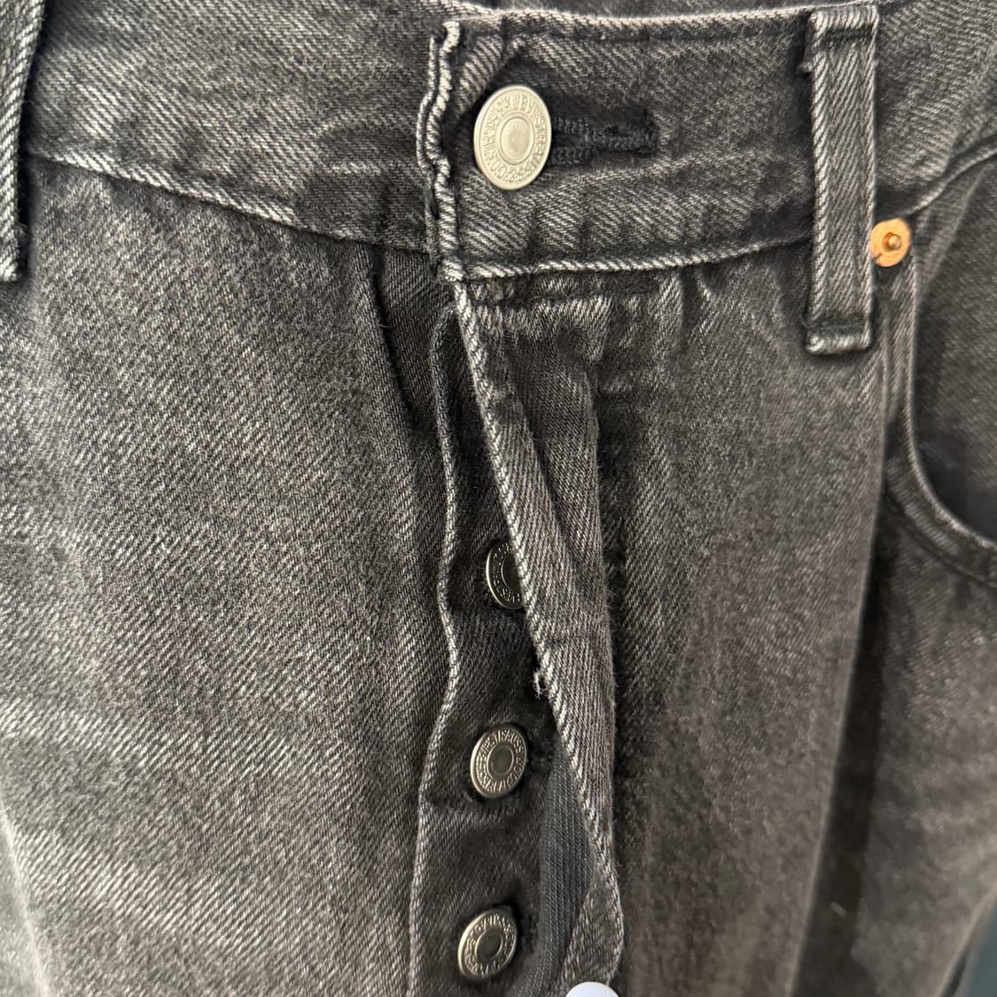 [34] 리바이스 501 블랙진 데님 청바지 상품이미지4