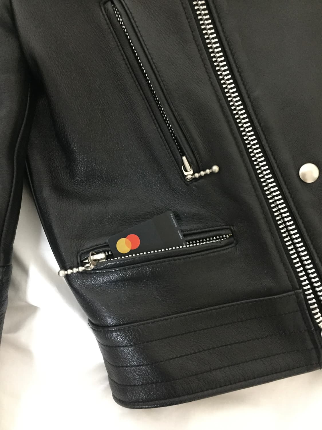 마뗑킴 양가죽 라이더 레더자켓  M 상품이미지6