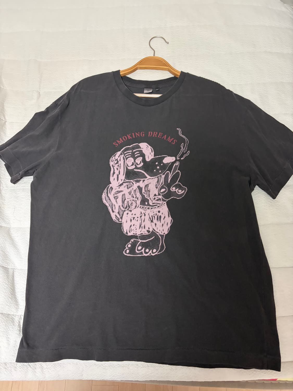 폴리테루 행크 1/2 그래픽 티셔츠 퍼플 차콜 3size 상품이미지2