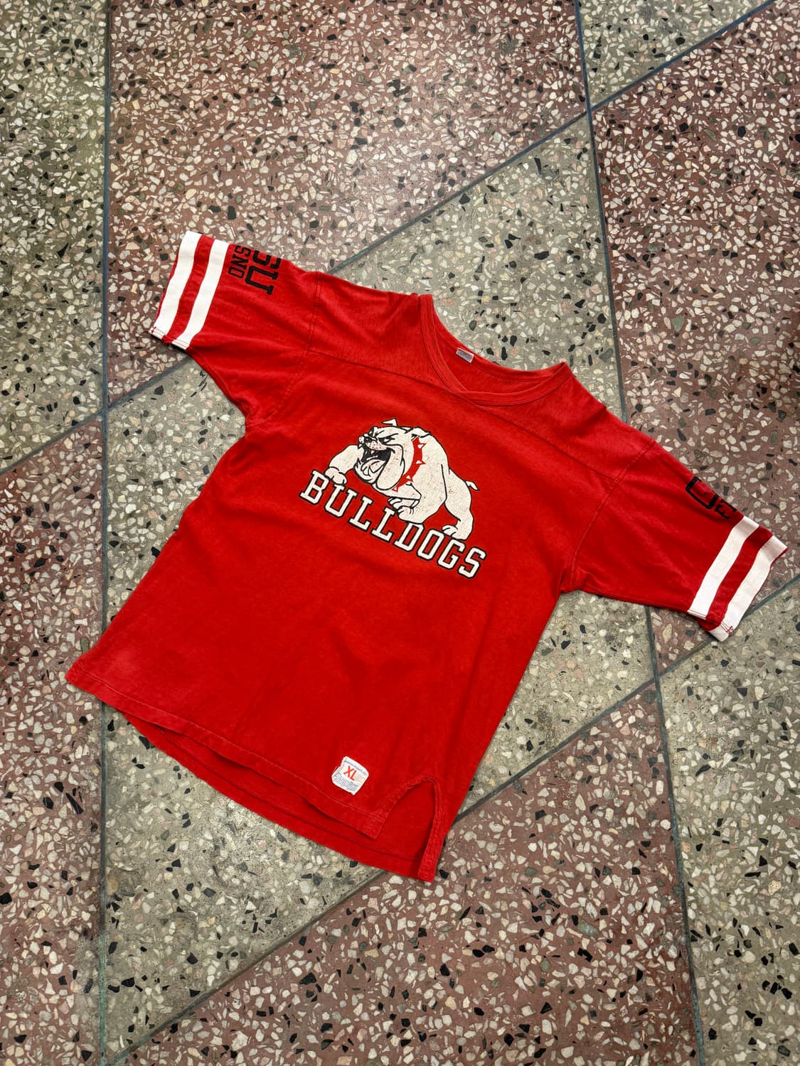 70s 챔피온 Bulldogs 풋볼 티셔츠 (XL) 상품이미지2