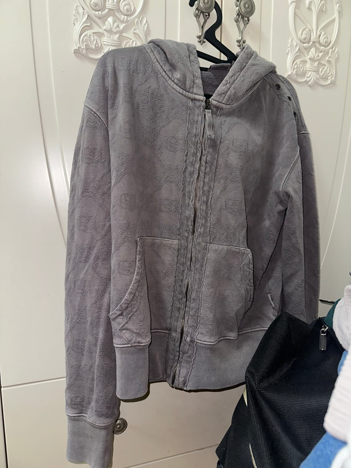 스컬프터 자카드 후드집업M 상품이미지2