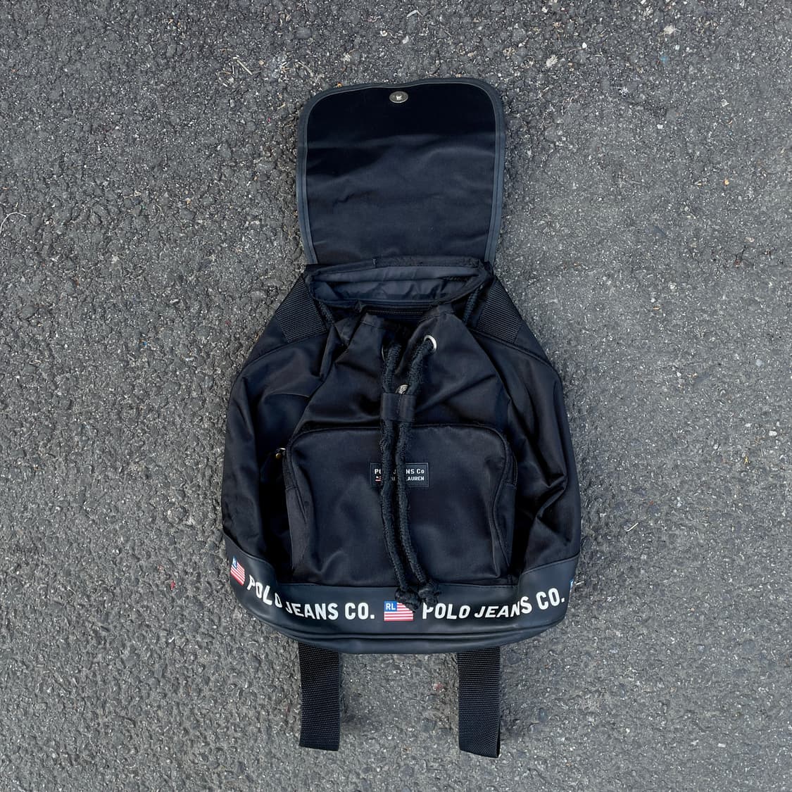 90s 폴로 성조기 복조리 미니 백팩 올드스쿨 가방  상품이미지3