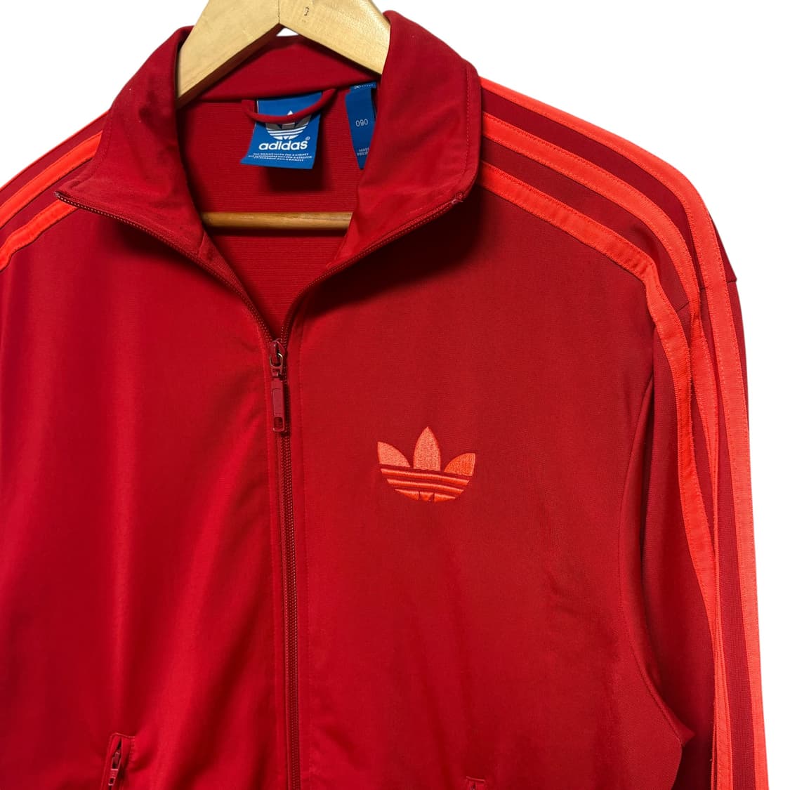 3860 아디다스 레드 빨강 파이어버드 져지 집업 상품이미지2